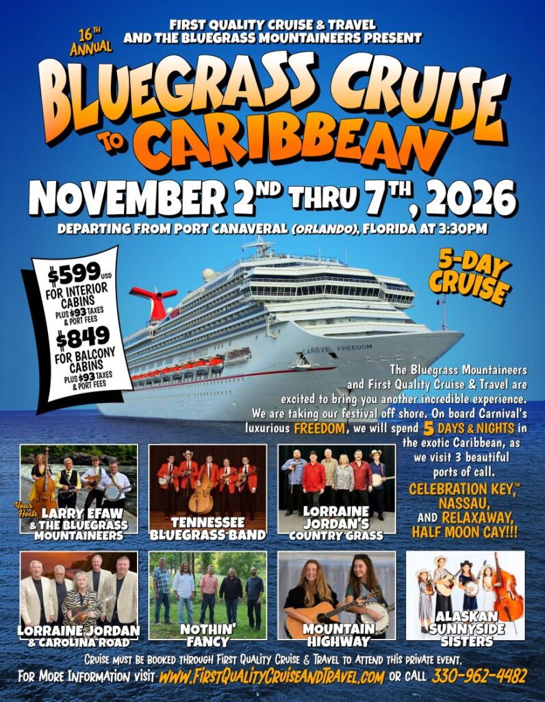 Bluegrass Cruise to the Caribbean with Mountain Highway — Nov 2–7, 2026 — Port Canaveral, FL